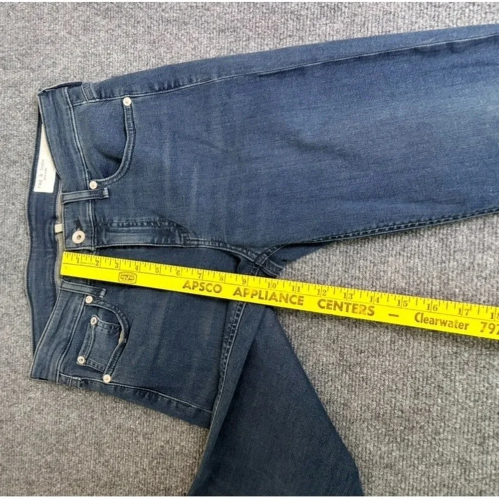 Rag & Bone Cate Mid-Rise Ankle Skinny Jeans Dark Wash Comfort Stretch Size 28